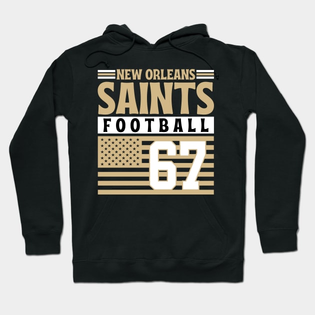 New Orleans Saints Carr 4 American Flag Football Hoodie by Astronaut.co